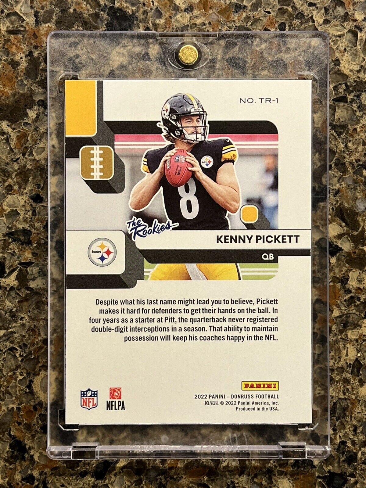 Kenny Pickett - 2022 Panini Donruss Football The Rookies Checker Holo - RC