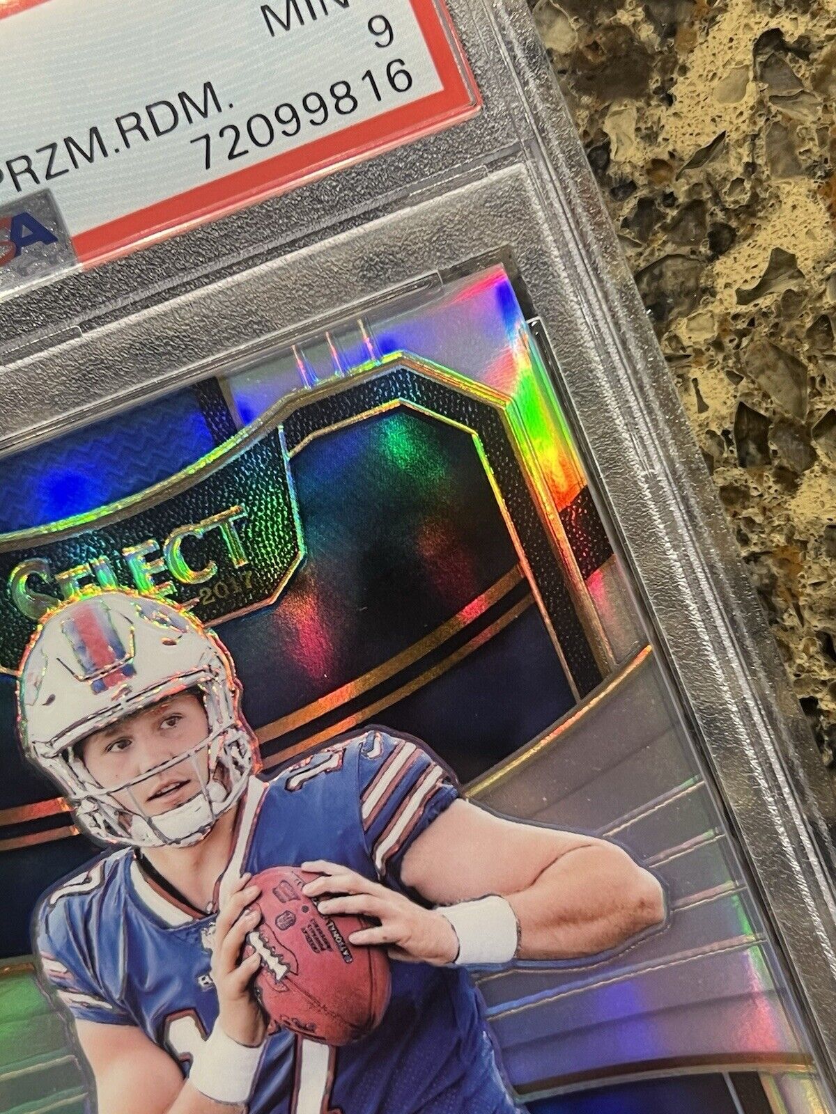 Josh Allen 2017 Panini Select '18 NFL Draft XRC Prizm Redemption MINT PSA 9 RARE