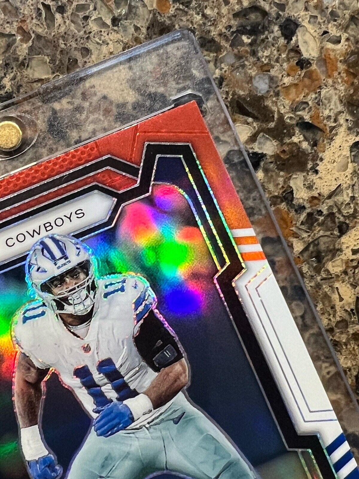 Micah Parsons 2023 Panini Prizm Football Red White & Blue Prizm Holo Gem Mint