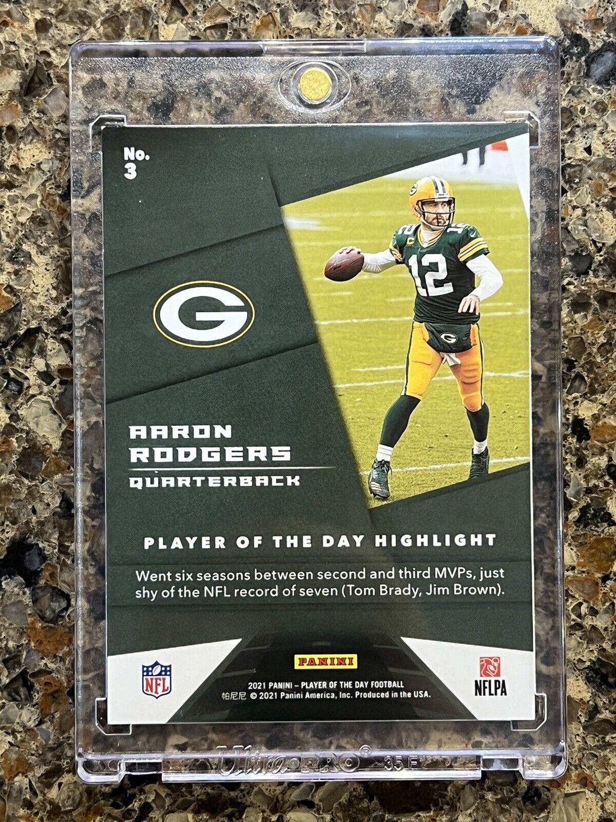 Aaron Rodgers - 2021 Panini Player of the Day KABOOM - #68/99 - RARE SSP