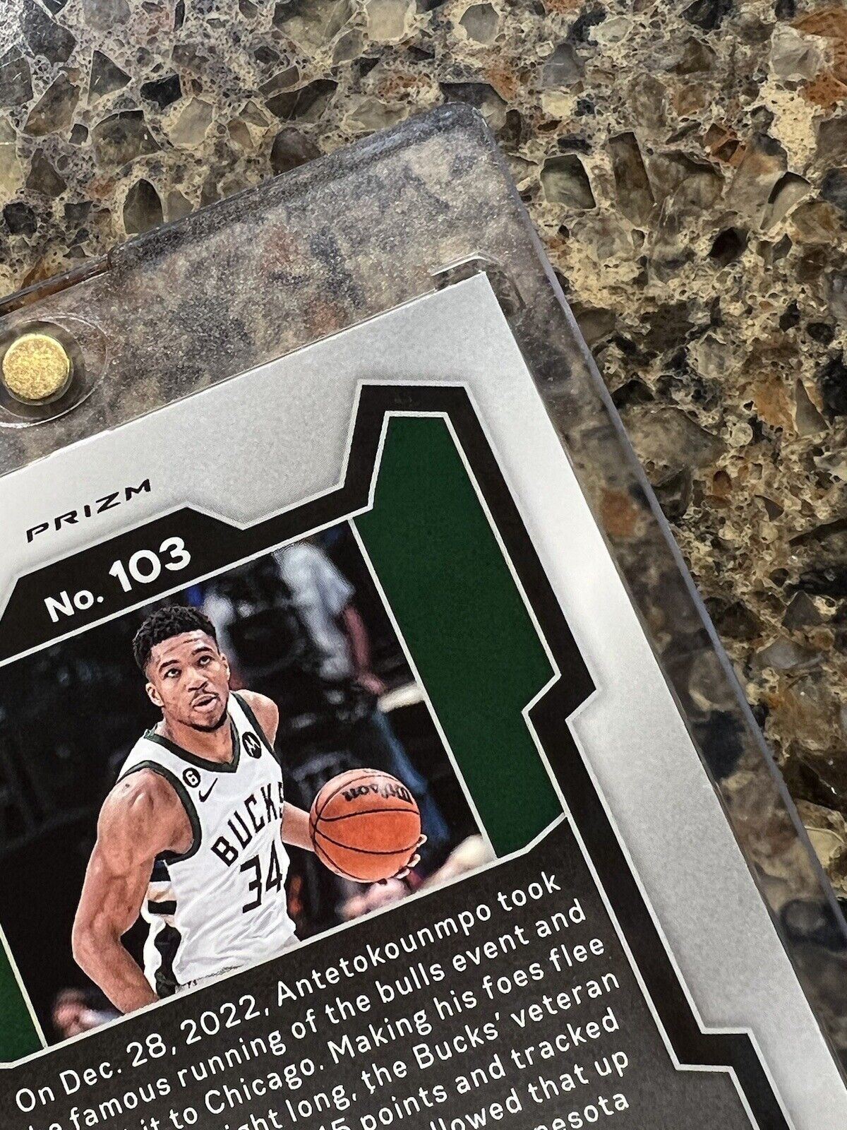 Giannis Antetokounmpo - 2023 Panini Prizm Basketball - Green Prizm - Gem Mint