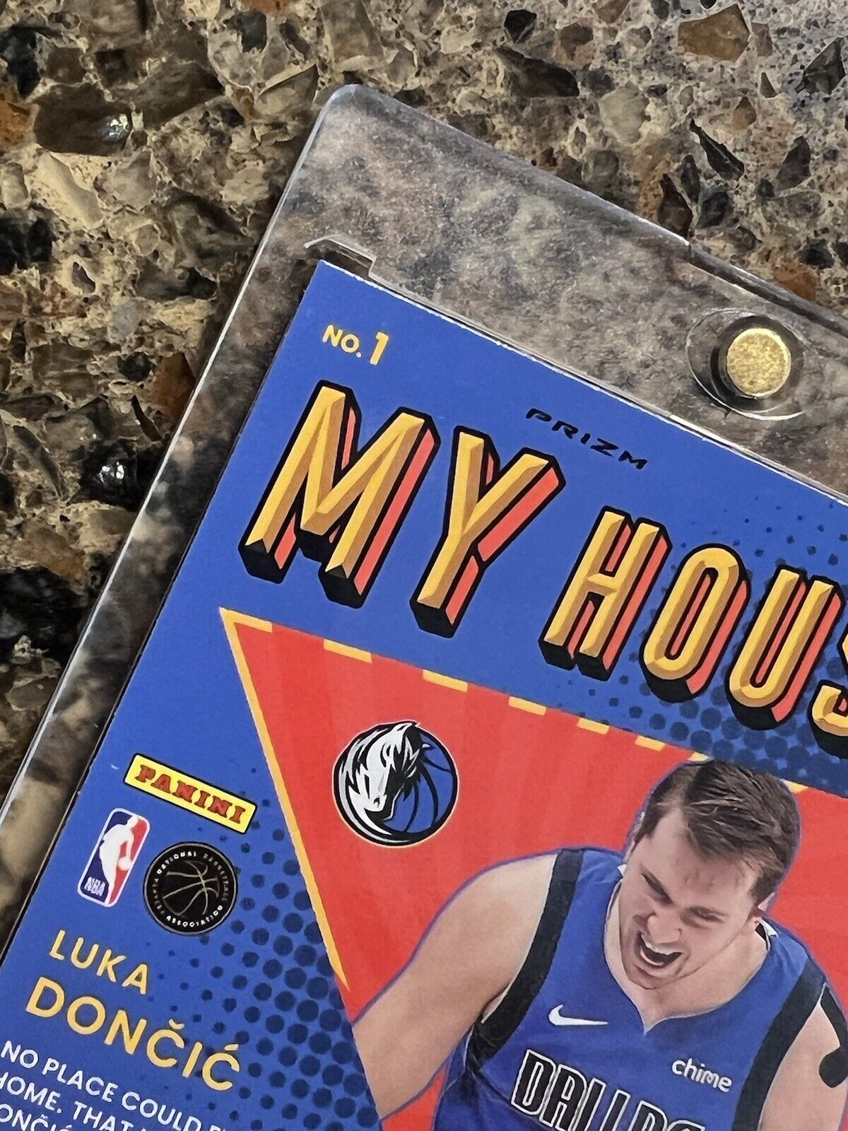 Luka Doncic 2021-22 Panini Donruss Optic MY HOUSE Purple Prizm Holo Gem Mint