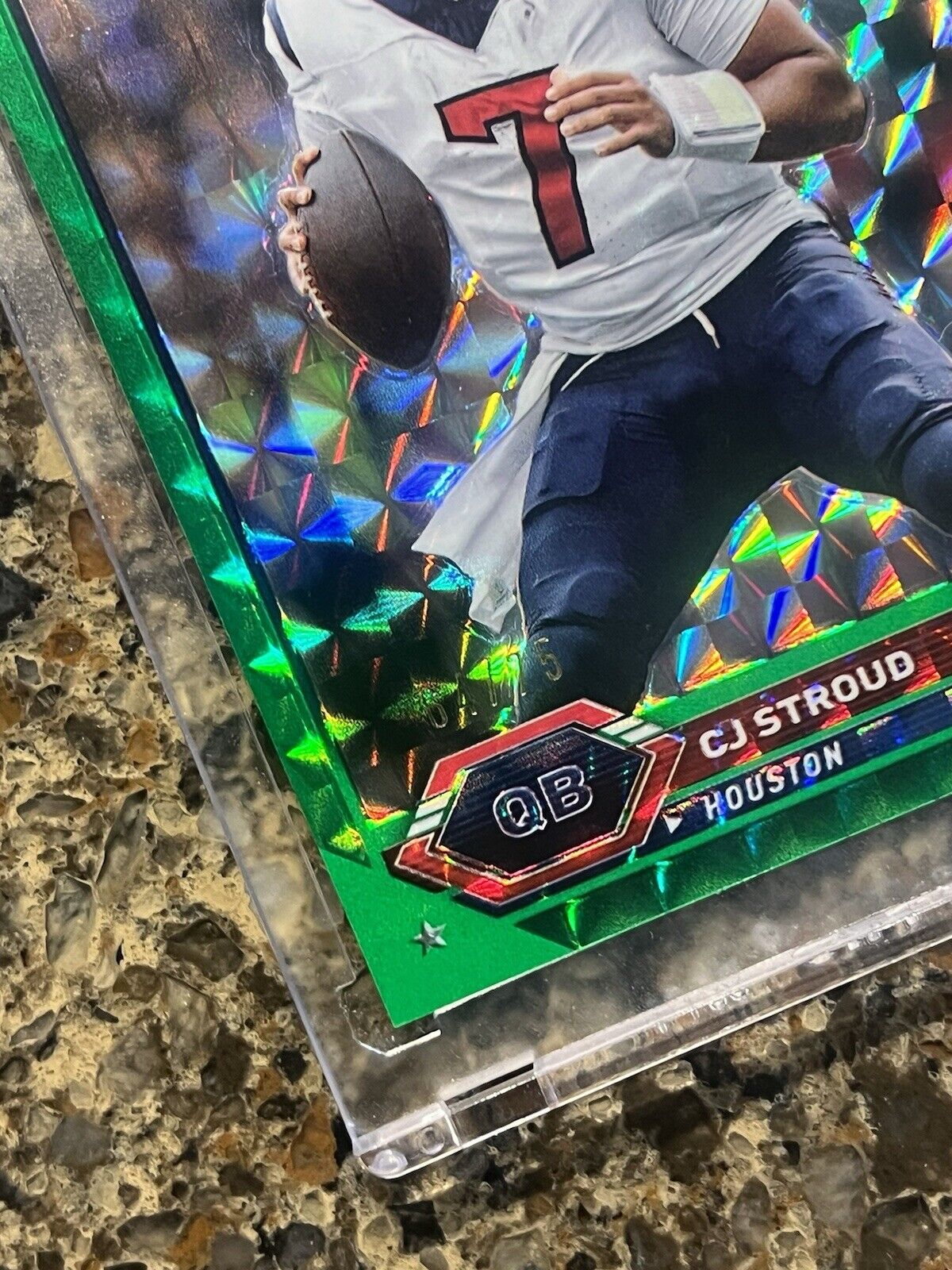 2023 Topps Chrome CJ Stroud Rookie Green Geometric Refractor #64/75 Texans (RC)