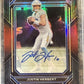 Justin Herbert 2022 Panini Chronicles Prizm Black Signature Red /99 Auto PSA 10