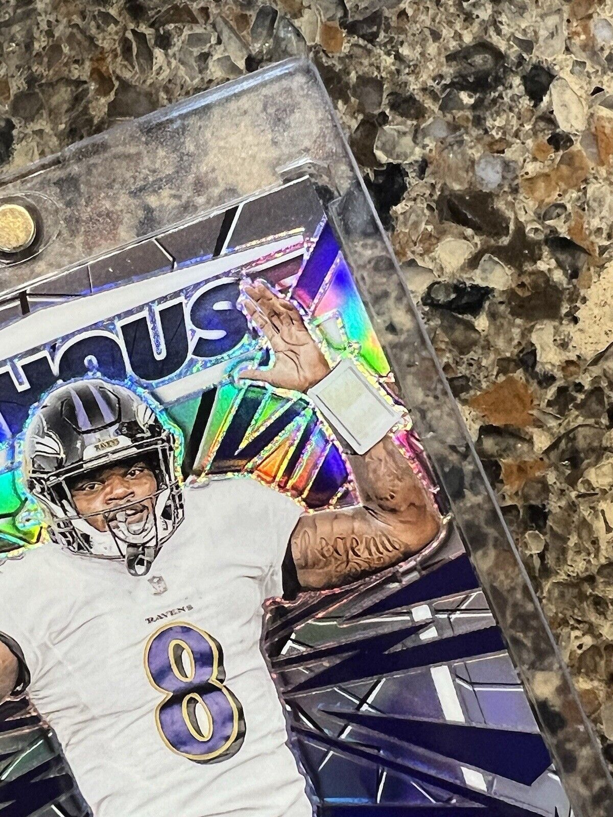 Lamar Jackson 2023 Panini Donruss Optic Football MY HOUSE Prizm - Refractor Holo