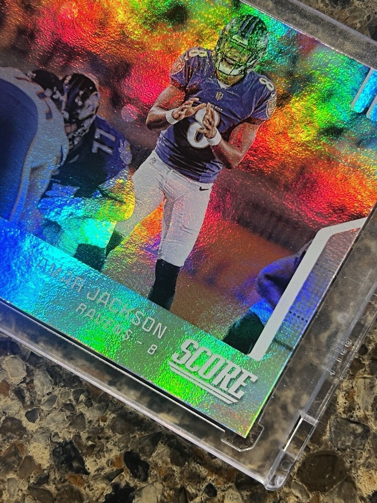 Lamar Jackson 2019 Panini Score Football Signal-Callers Holo Refractor