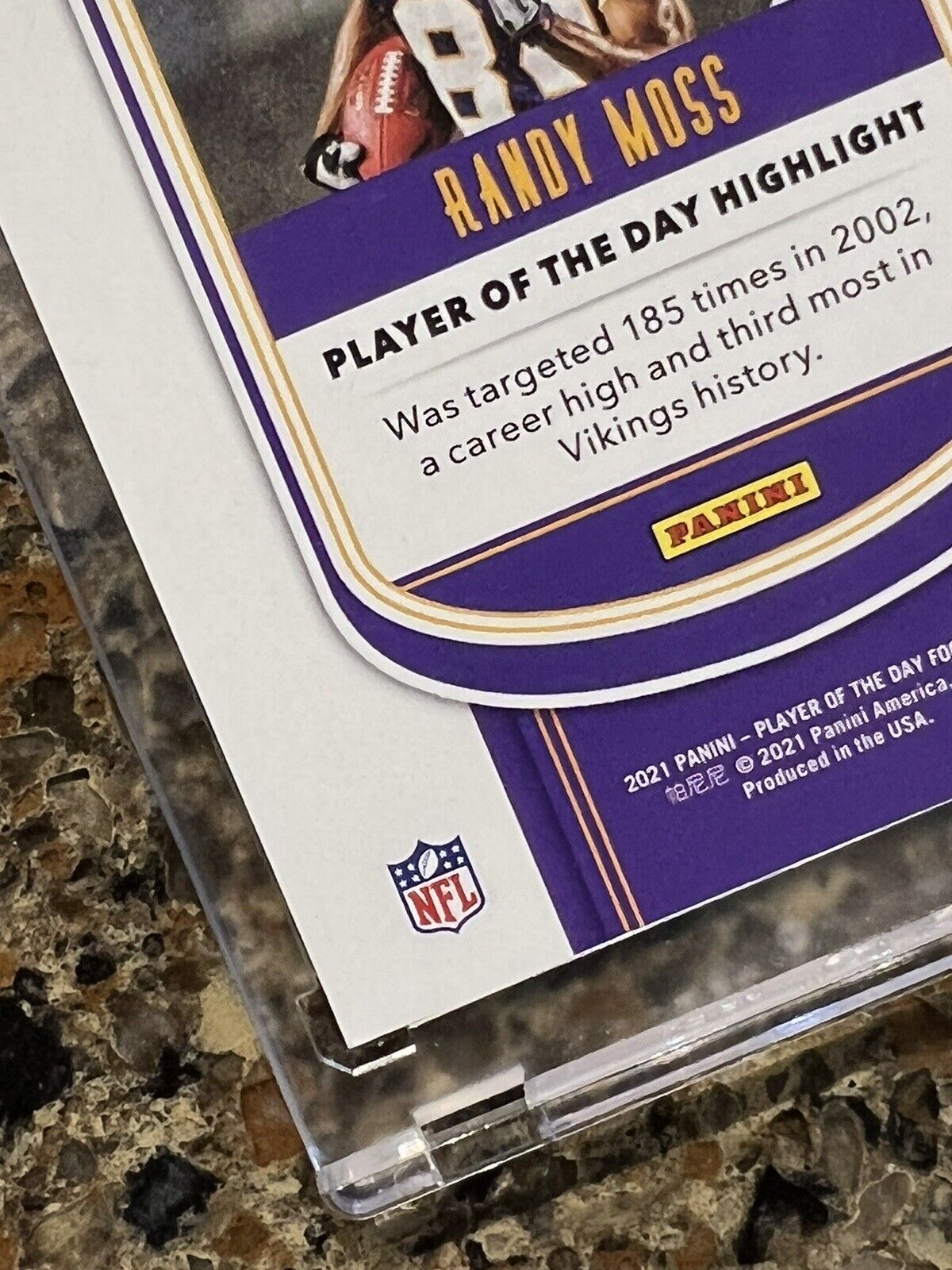 Randy Moss 2021 Panini Player of The Day HOF KABOOM 97/99 Gem Mint Rare SSP