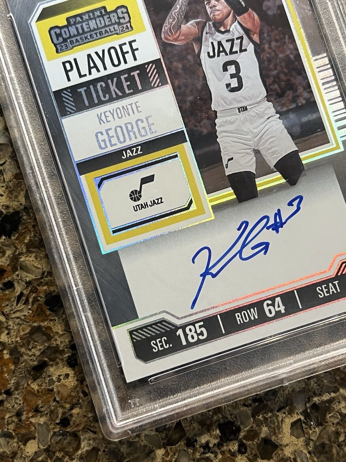 KEYONTE GEORGE 2023-24 Panini Contenders Playoff Ticket Autograph ON-CARD #66/99