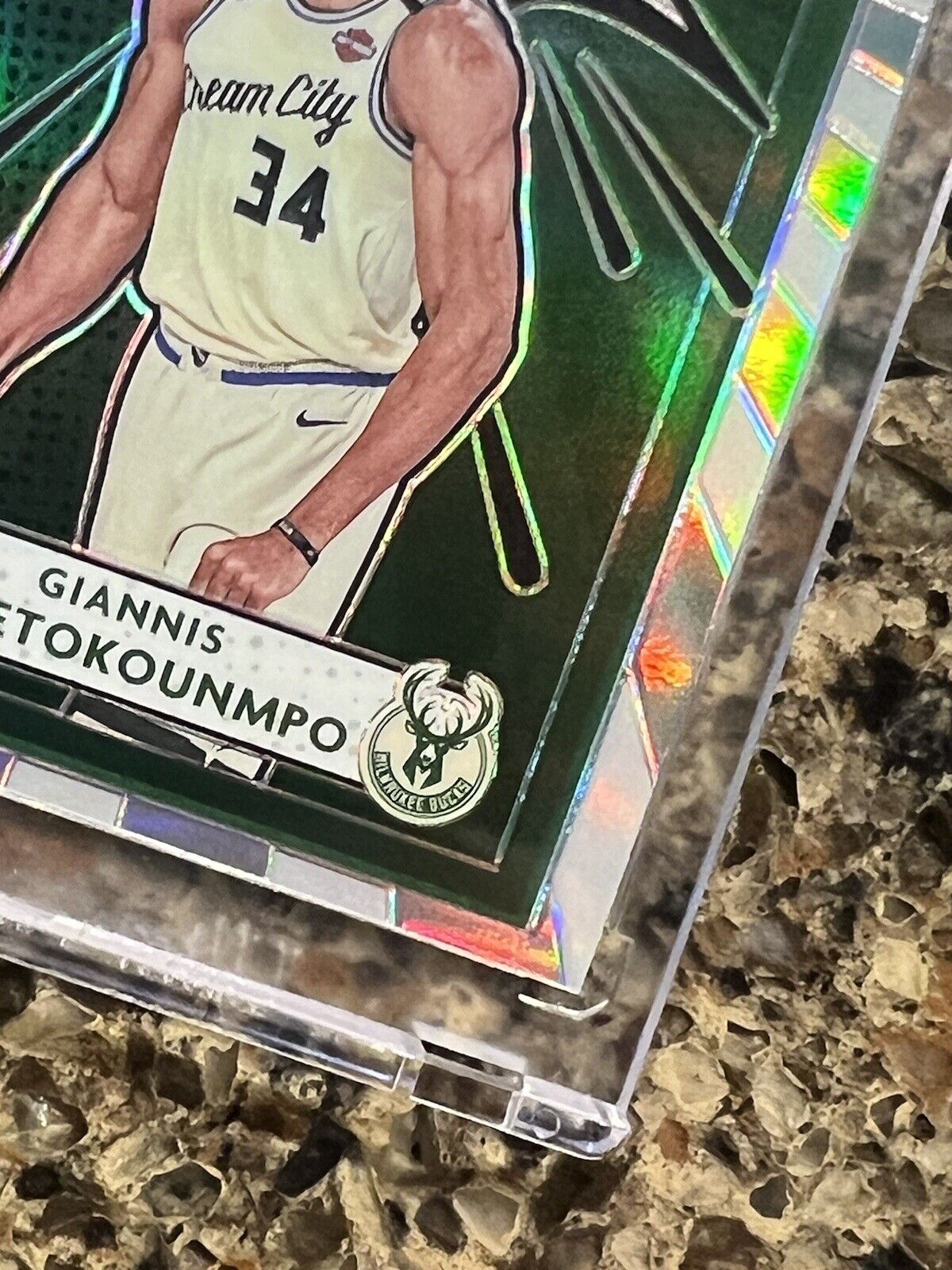 Giannis Antetokounmpo 2020-21 Panini Donruss Optic MY HOUSE! Holo Prizm Gem Mint