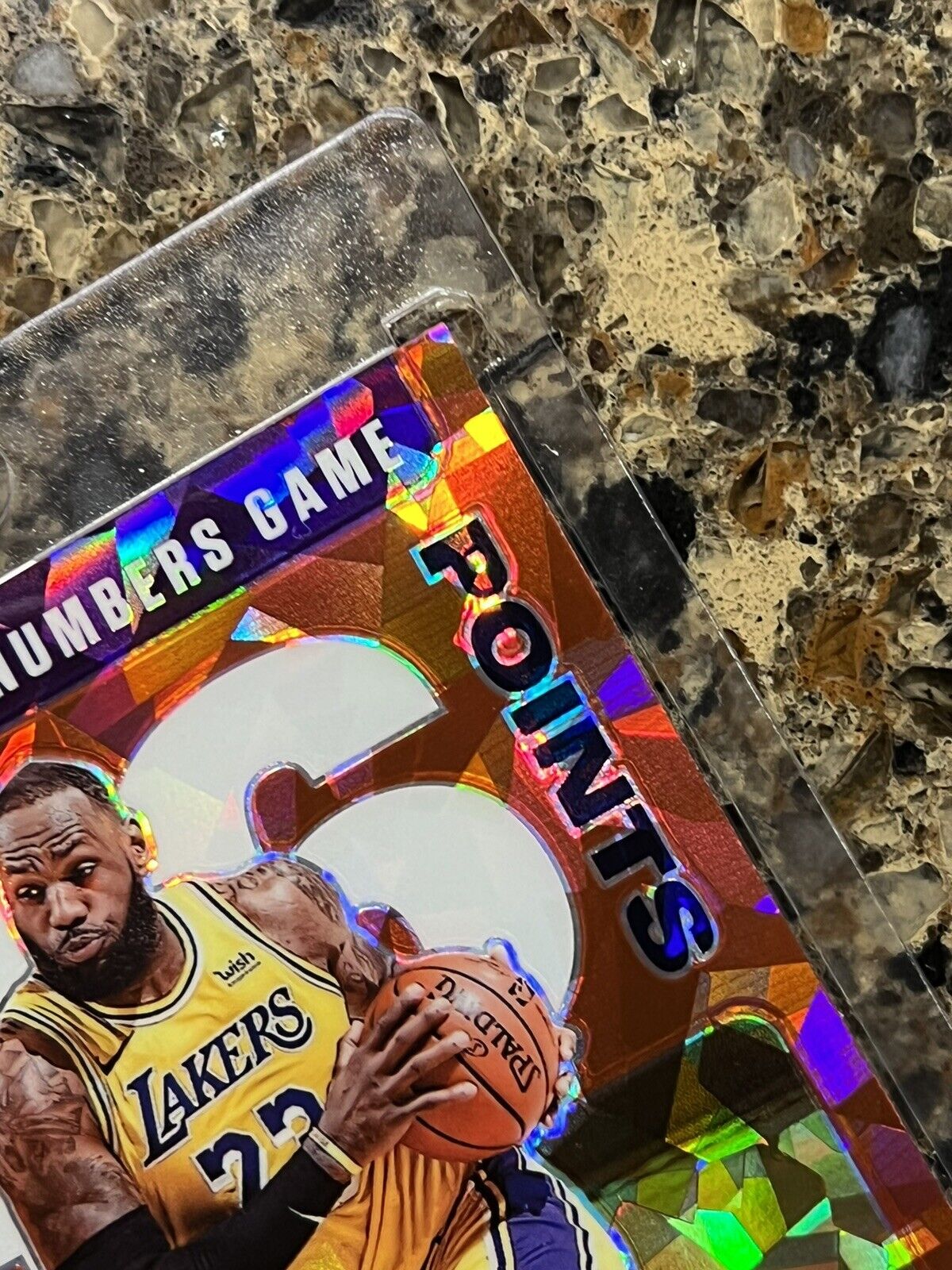 LeBron James 2020-21 Panini Optic Prizm Playing The Numbers 46 POINTS Gem Mint