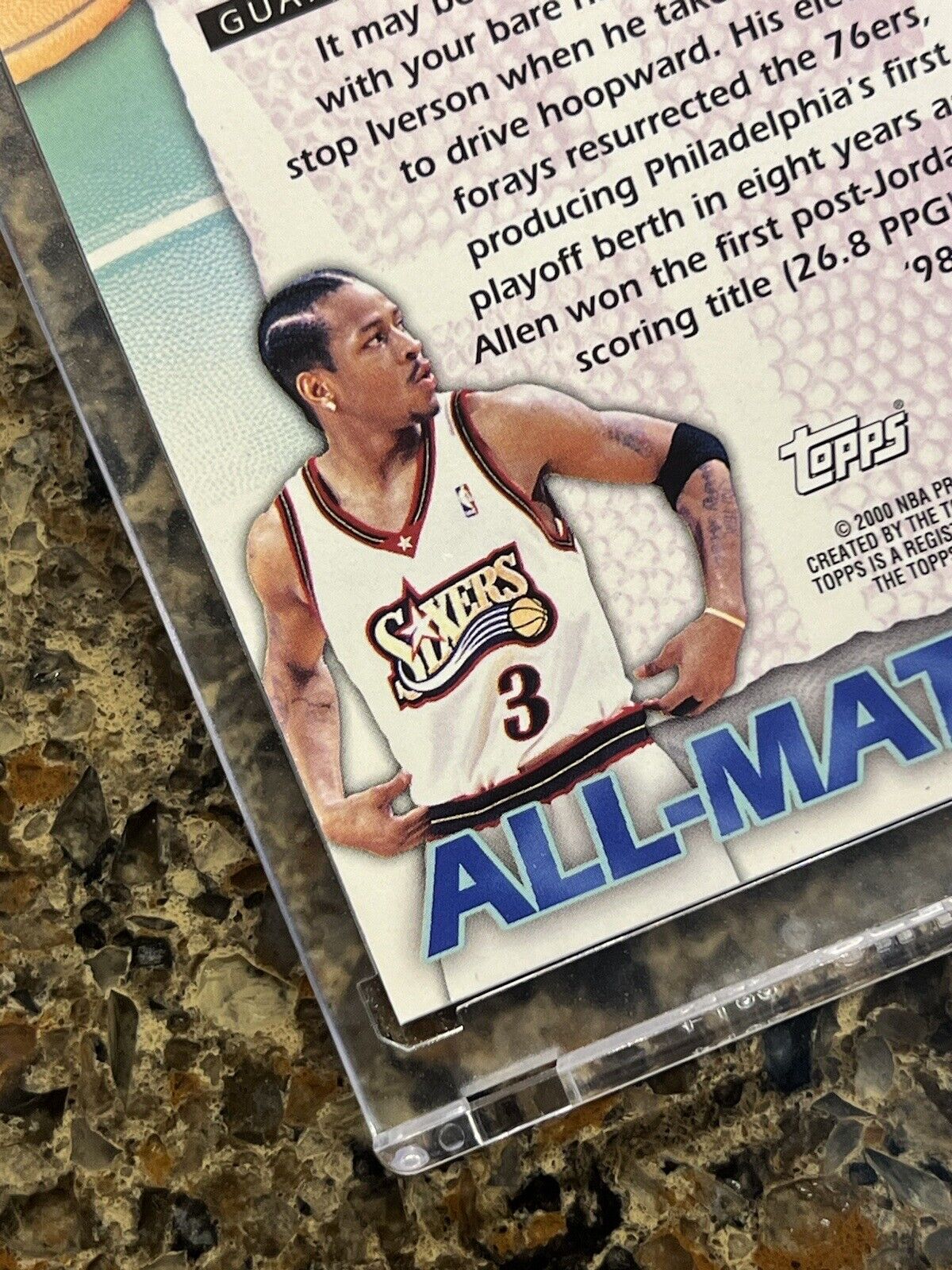 1999-00 Topps All-Matrix Allen Iverson Instinctive Force Refractor 76ers HOF