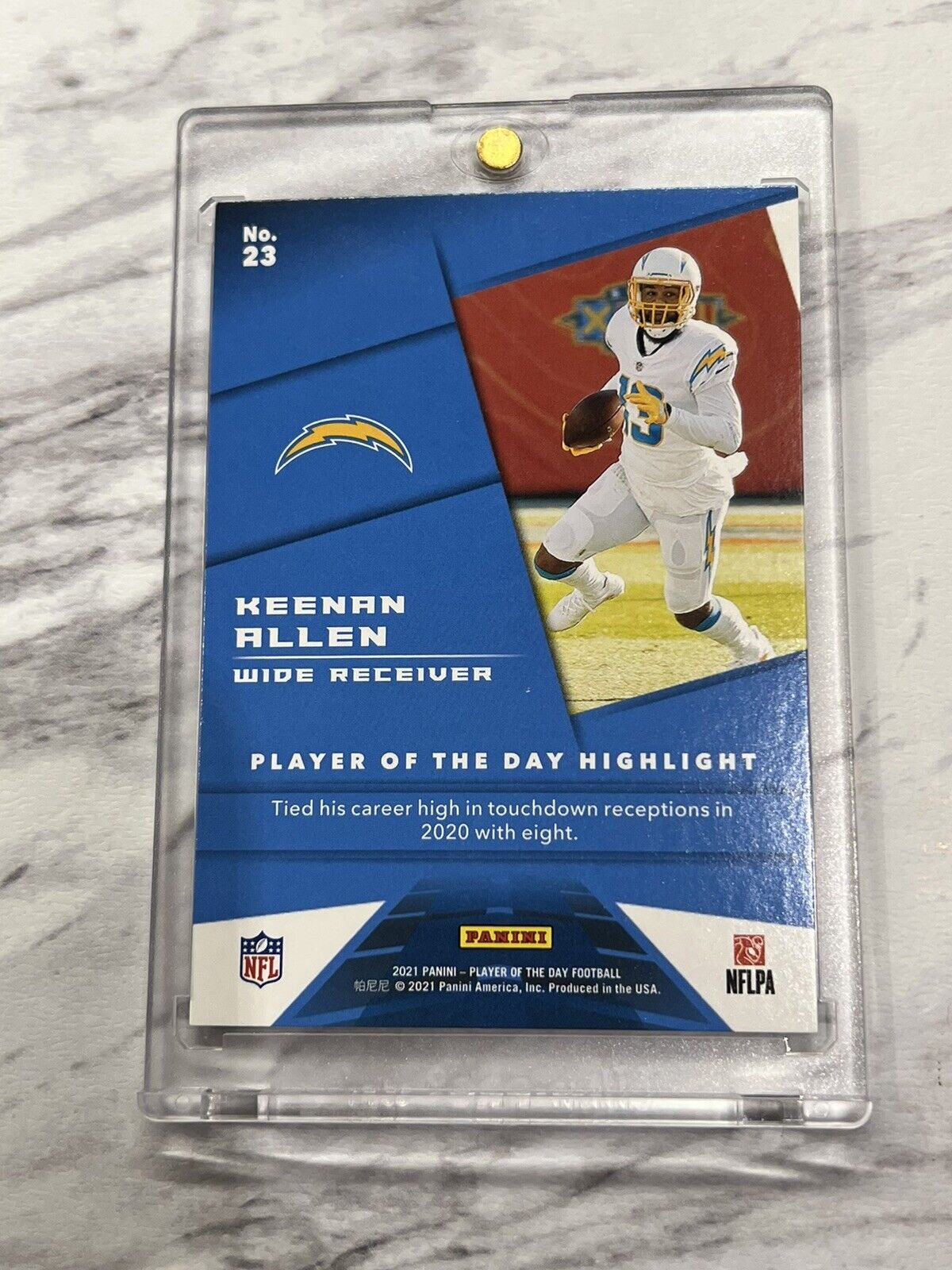 Keenan Allen 2021 Panini Player of the Day Football KABOOM #99/99 SSP Rare! 🚀🚀