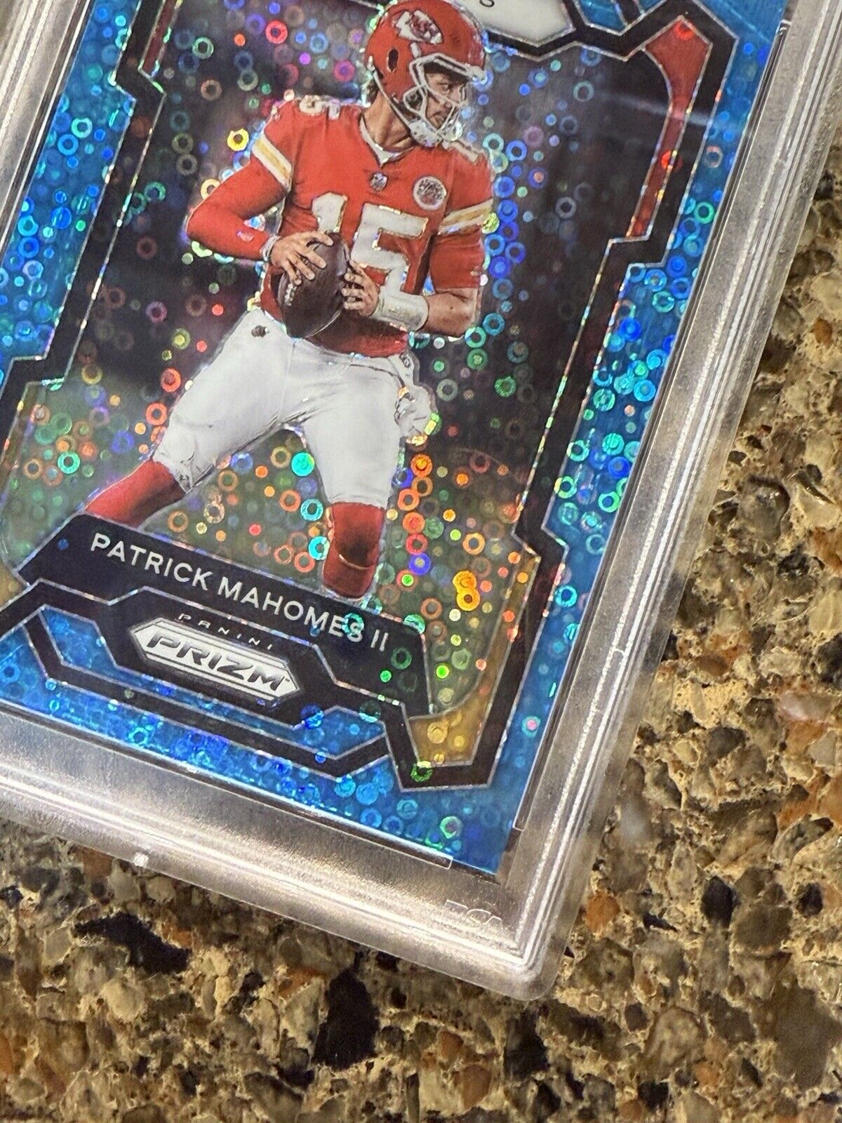 2023 Panini Prizm Patrick Mahomes II No Huddle Blue Disco #14/95 Gem Mint PSA 10