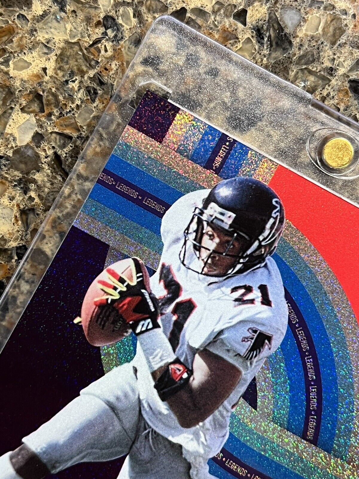 Deion Sanders 2021 Panini The National Legends Stardust #1/5 SSP - Rare! 🚀🚀🚀