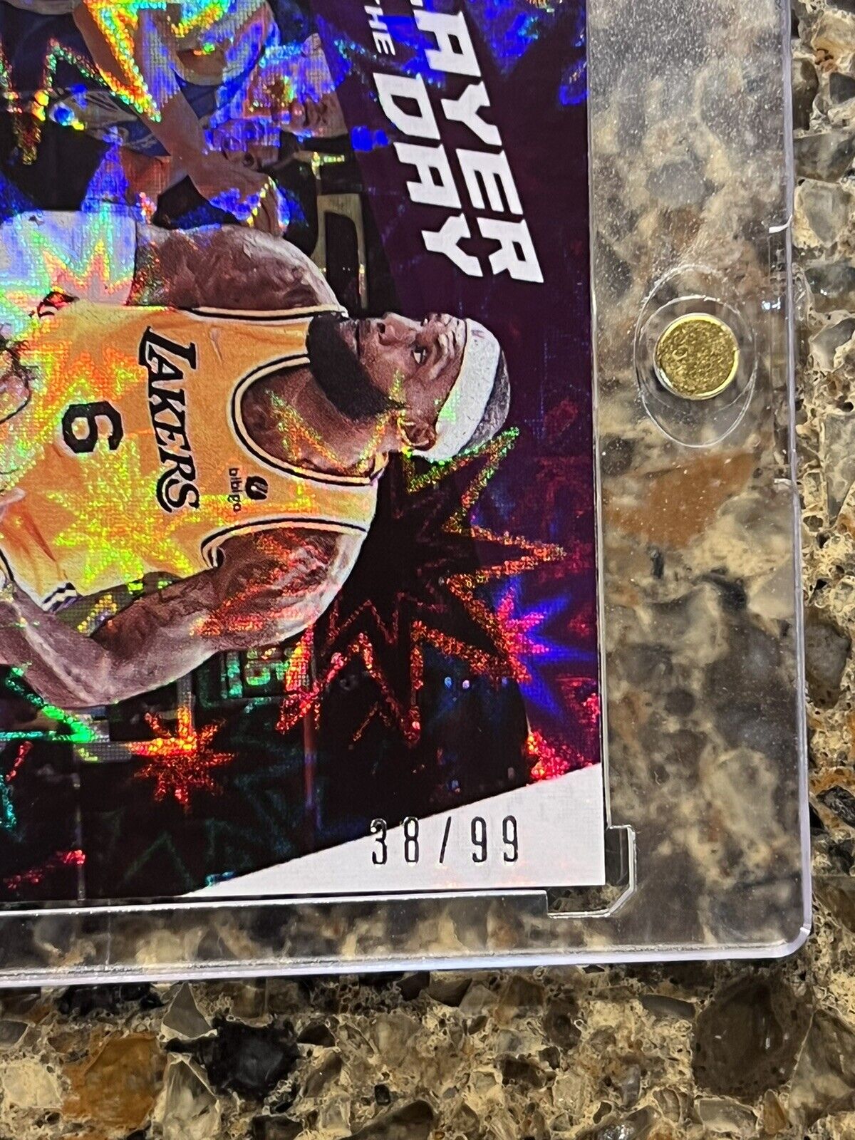 🌟 LeBron James 2021 Panini Player of the Day KABOOM - #38/99 READY TO GRADE 🌟