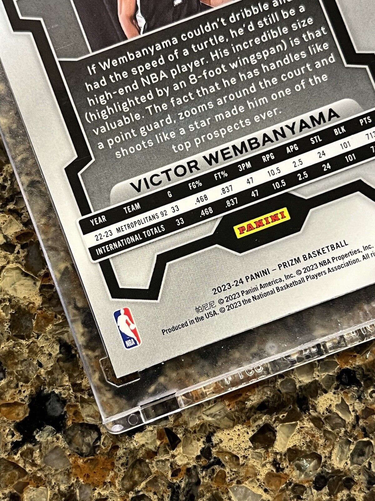 🌟 Victor Wembanyama RC 2023-24 Panini Prizm Basketball Gem Mint Rookie 🌟