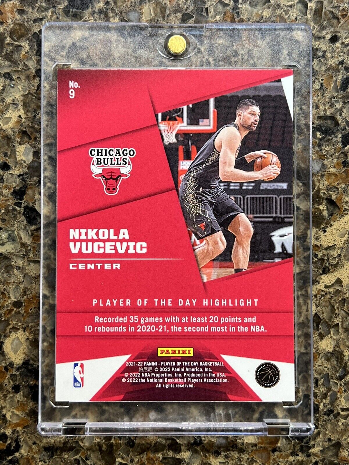 Nikola Vucevic 2021 Panini NBA Player of the Day KABOOM 80/99 Rare Gem Mint SSP