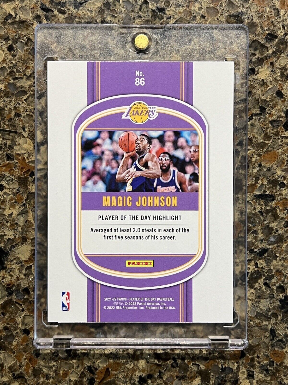 Magic Johnson 2021 Panini Player of the Day KABOOM #26/99 Los Angeles Lakers HOF