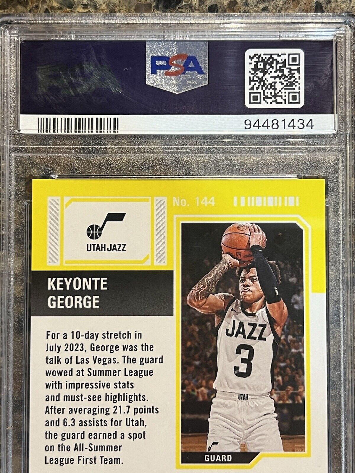 KEYONTE GEORGE 2023-24 Panini Contenders Playoff Ticket Autograph ON-CARD #66/99