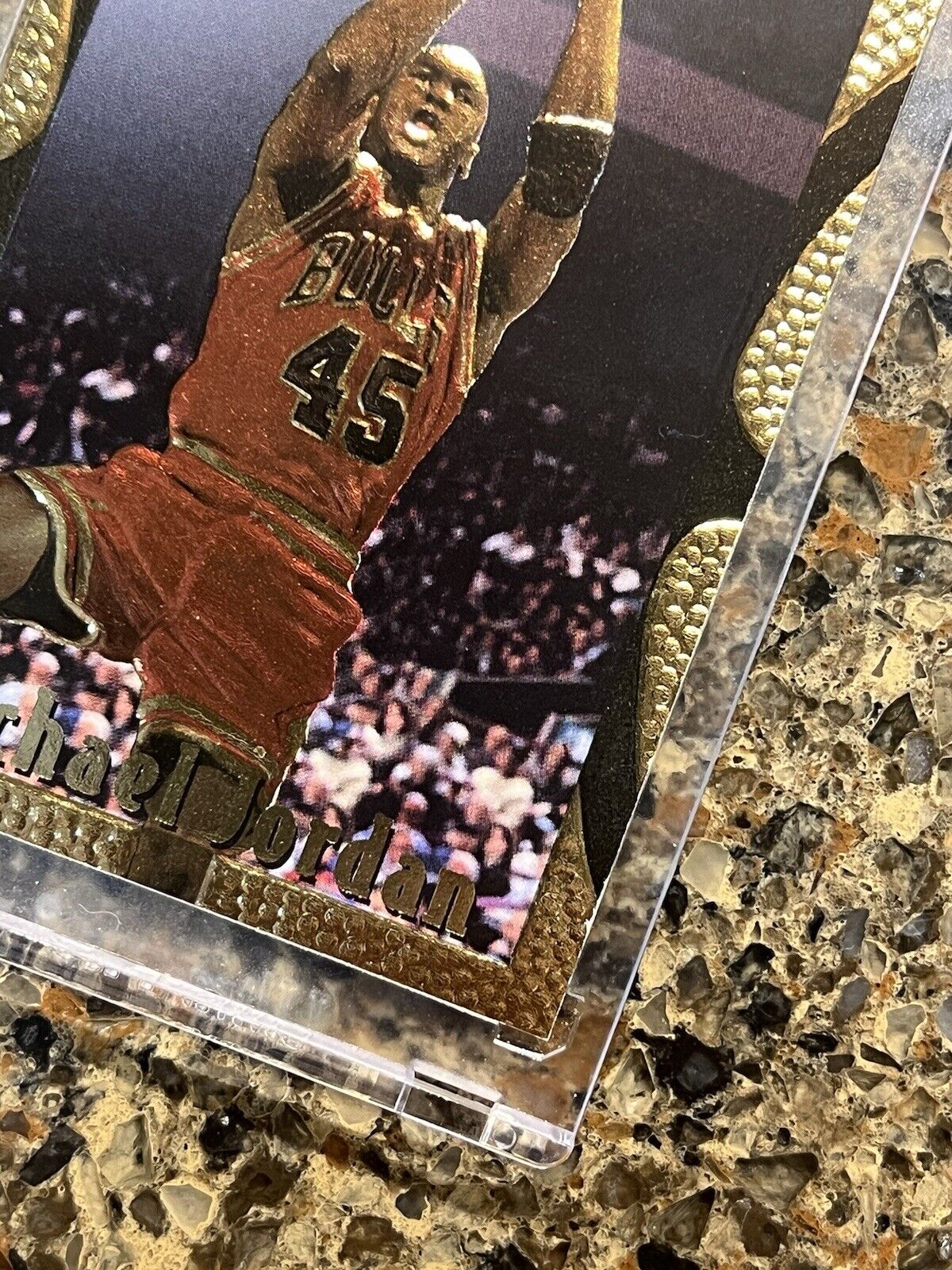 Michael Jordan 1994-95 Topps Embossed Golden Idol #121 RARE Chicago Bulls HOF