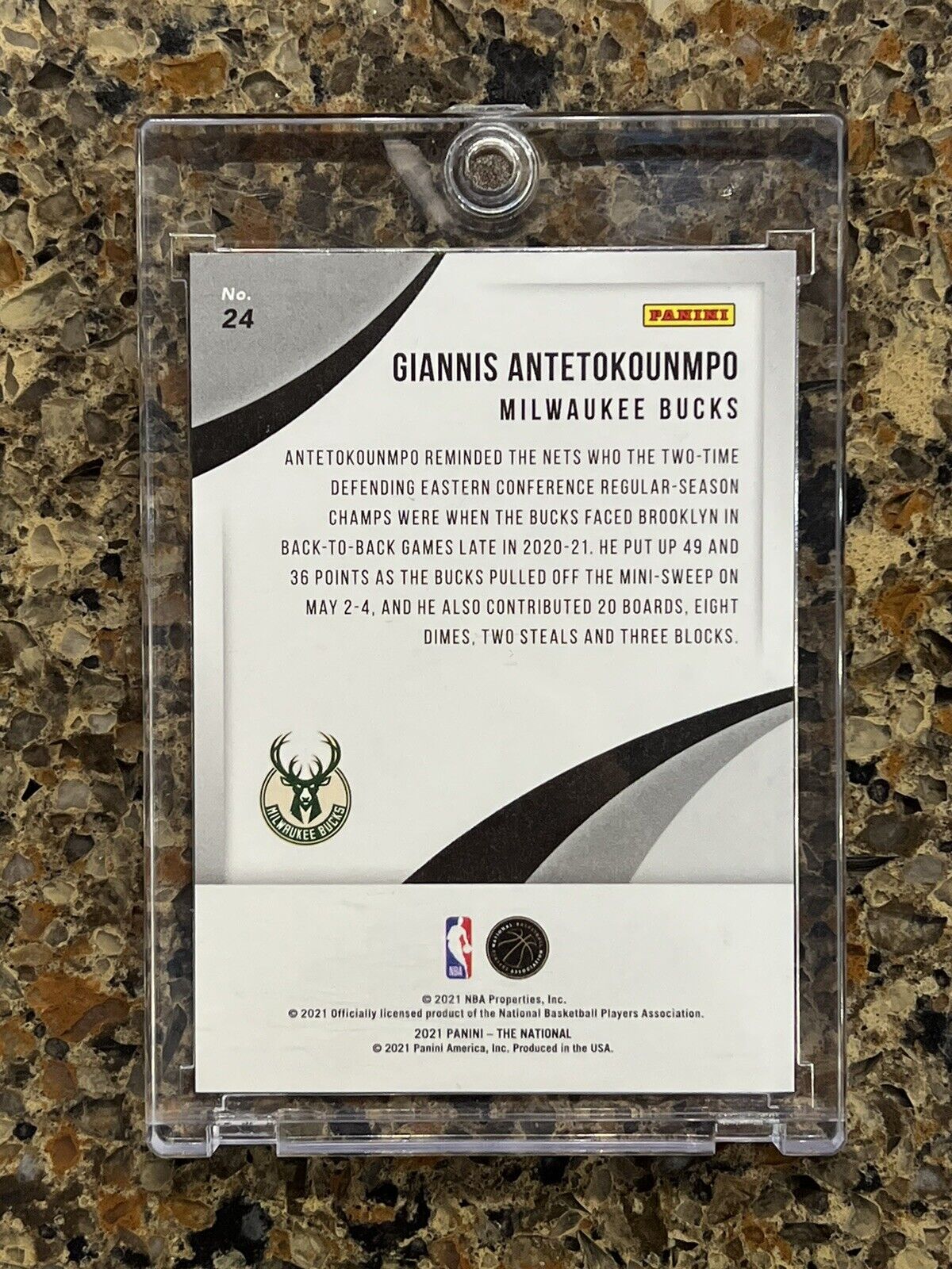 Giannis Antetokounmpo 2021 Panini The National Diskettes #25/25 Super Rare SSP