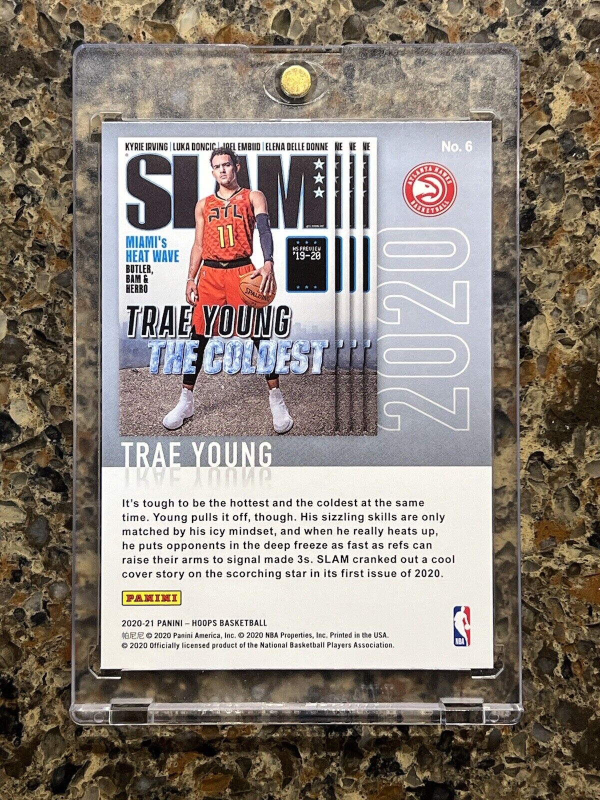 Trae Young 2020-21 Panini Hoops Basketball NBA SLAM GOLD HOLO Rare Gem Mint SSP