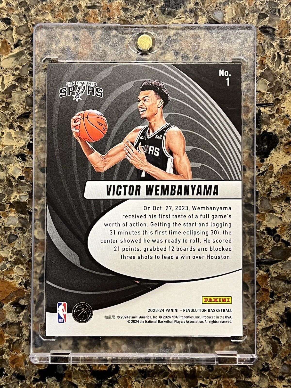 Victor Wembanyama RC 2023-24 Panini Revolution VORTEX Refractor Gem Mint Rookie