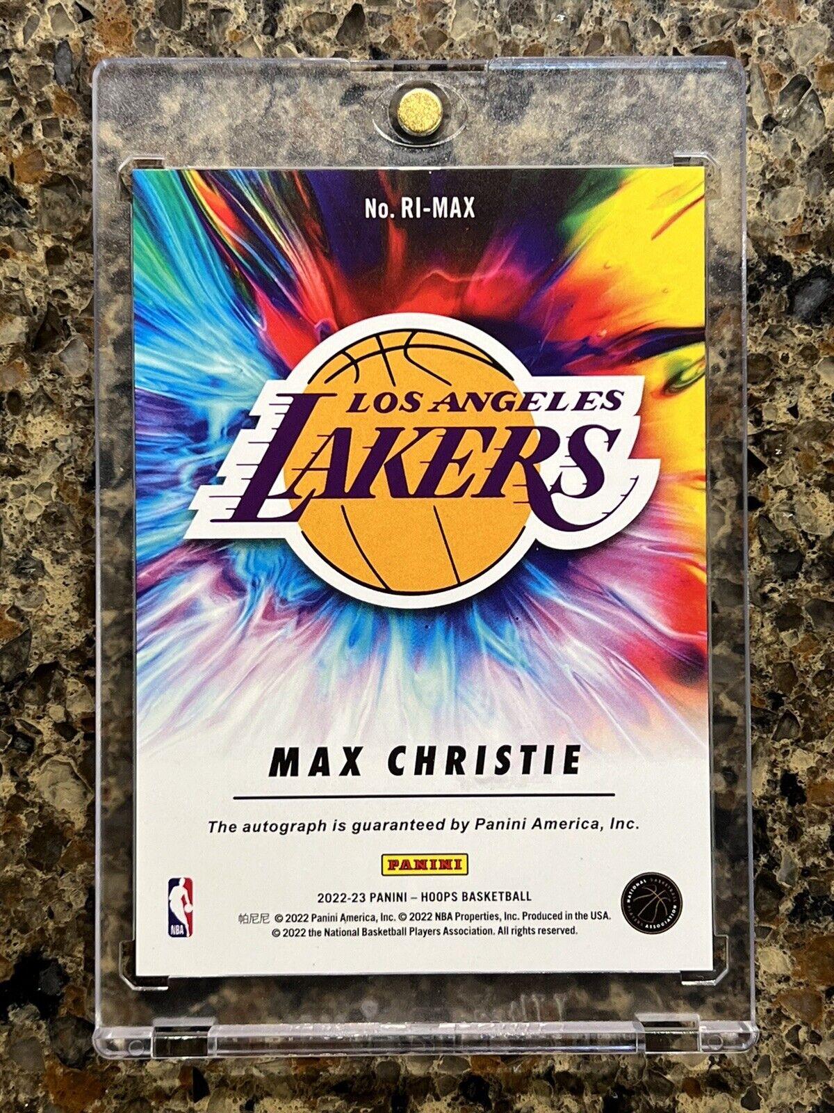 Max Christie RC 2022 Panini NBA Hoops ROOKIE INK Refractor Autograph GEM MINT SP