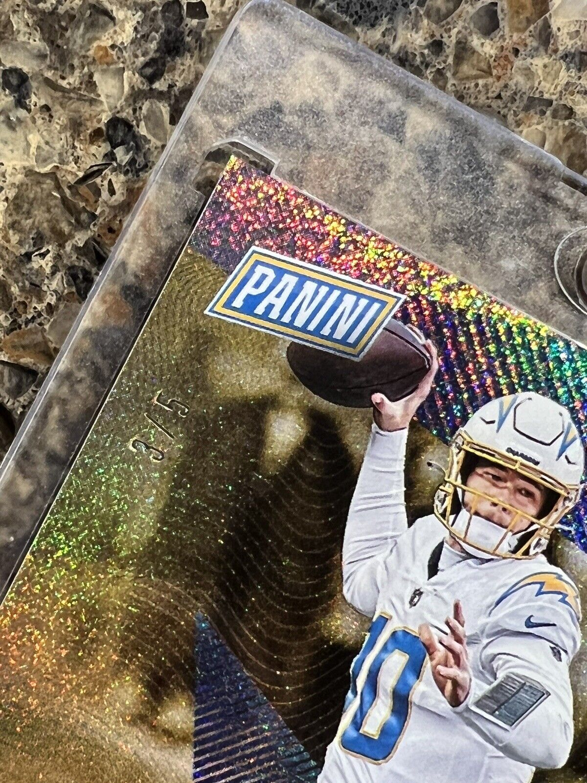 Justin Herbert 2021 Panini The National Stardust #3/5 Super Rare Limited SSP