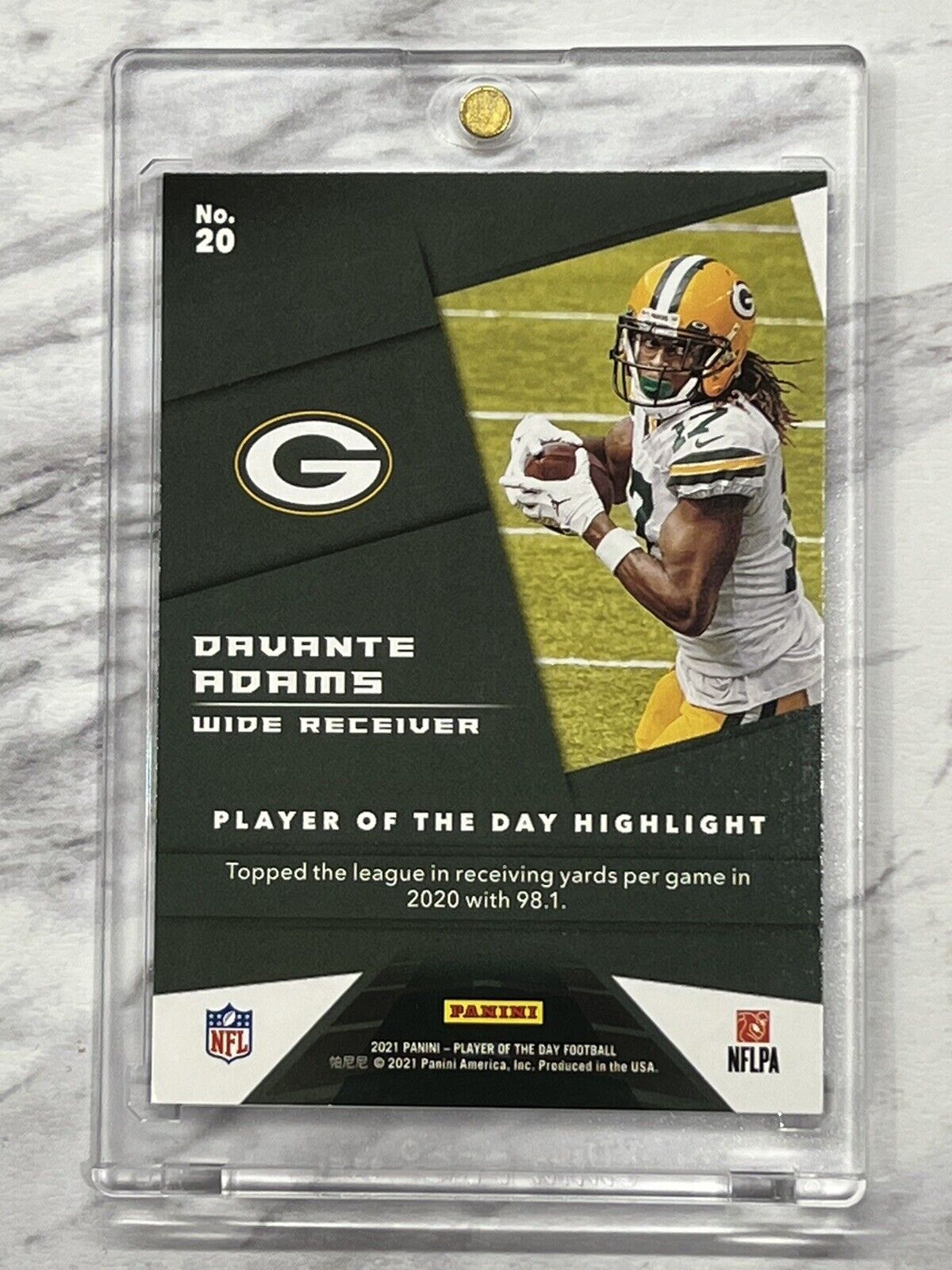 Davante Adams 2021 Panini Player of the Day Football KABOOM #74/99 SSP Rare! 🚀