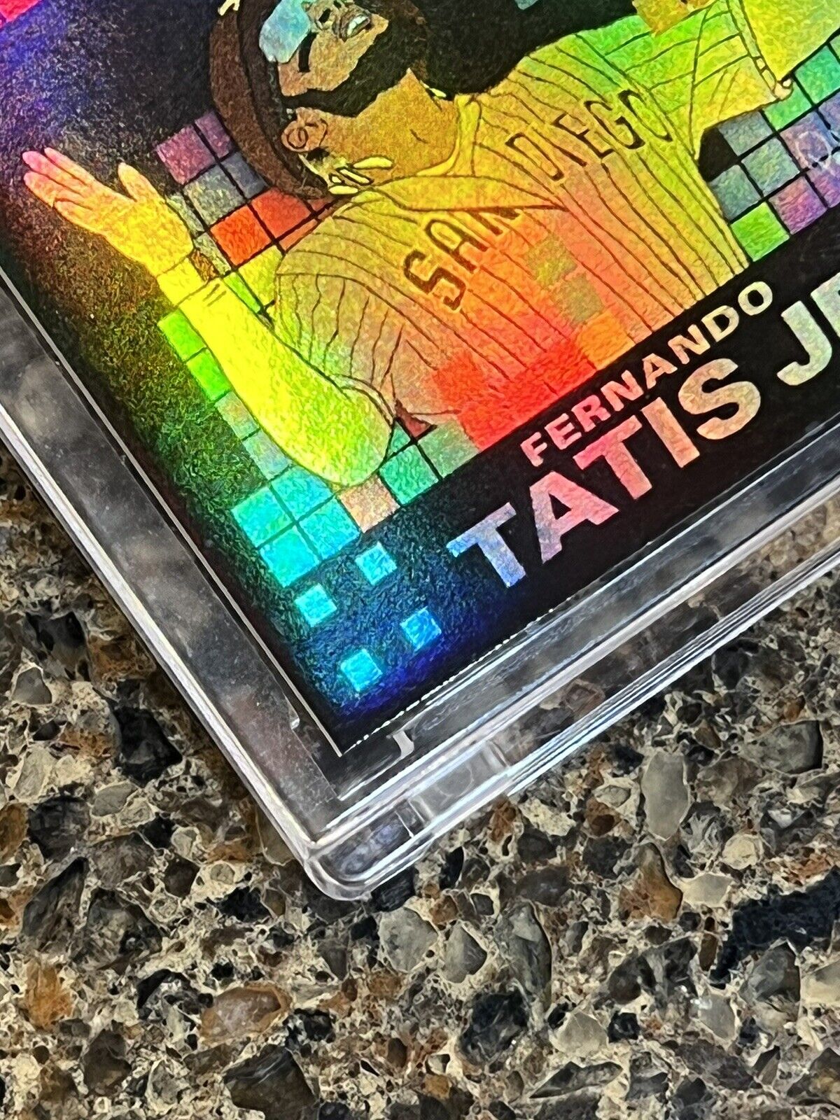 Fernando Tatis Jr. Topps Project70 TETRIS Rainbow Foil 65/70 Brittney Palmer SSP