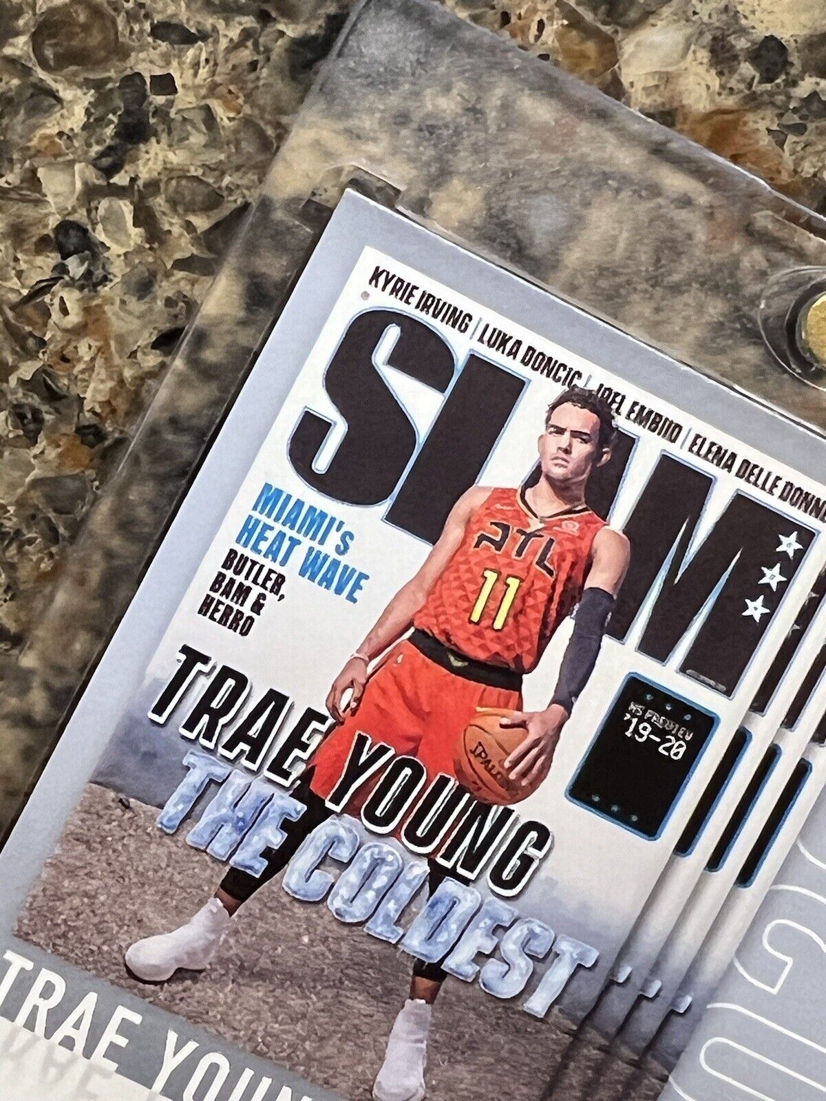 Trae Young 2020-21 Panini Hoops Basketball NBA SLAM GOLD HOLO Rare Gem Mint SSP