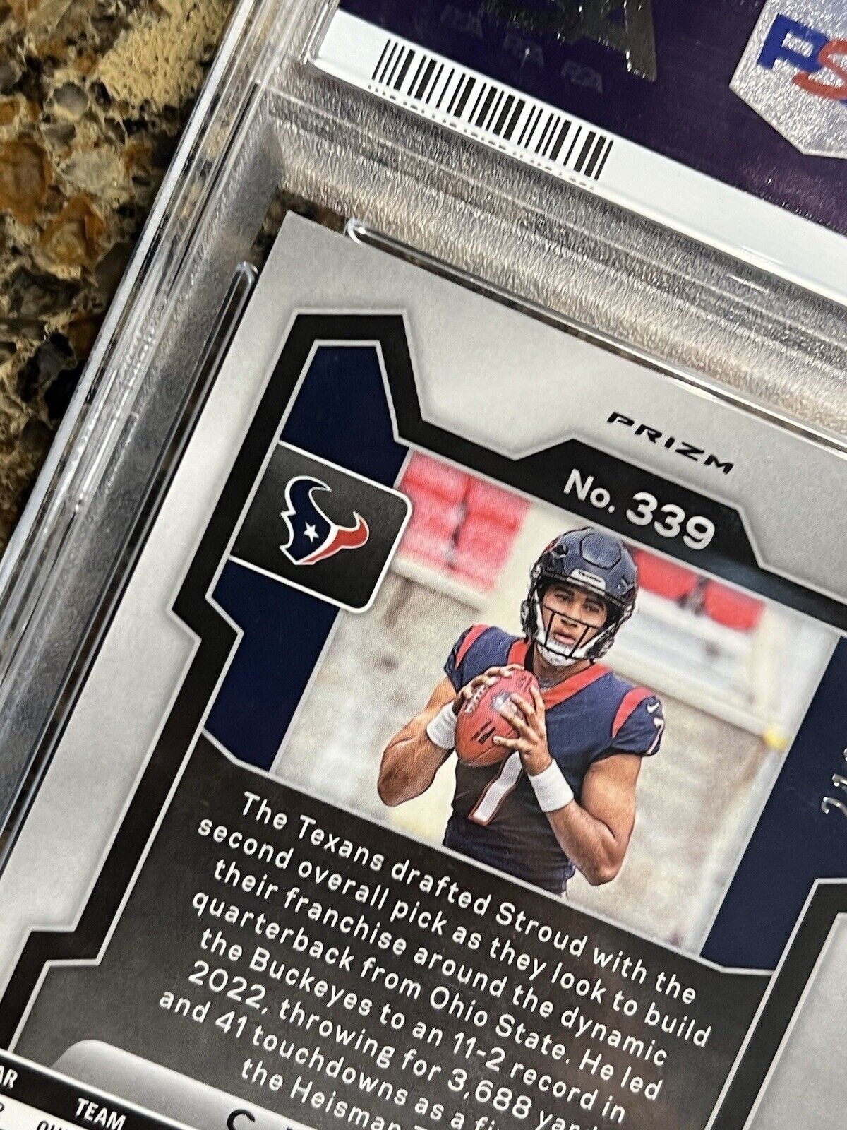 2023 Panini Prizm CJ Stroud Orange #211/249 RC #339 Texans Rookie PSA 9 🔥📈