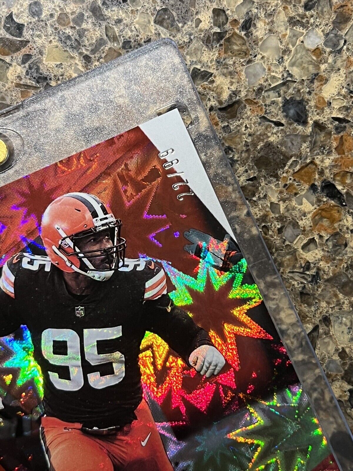 Myles Garrett 2021 Panini Player of the Day Football KABOOM #22/99 SSP Rare! 🚀