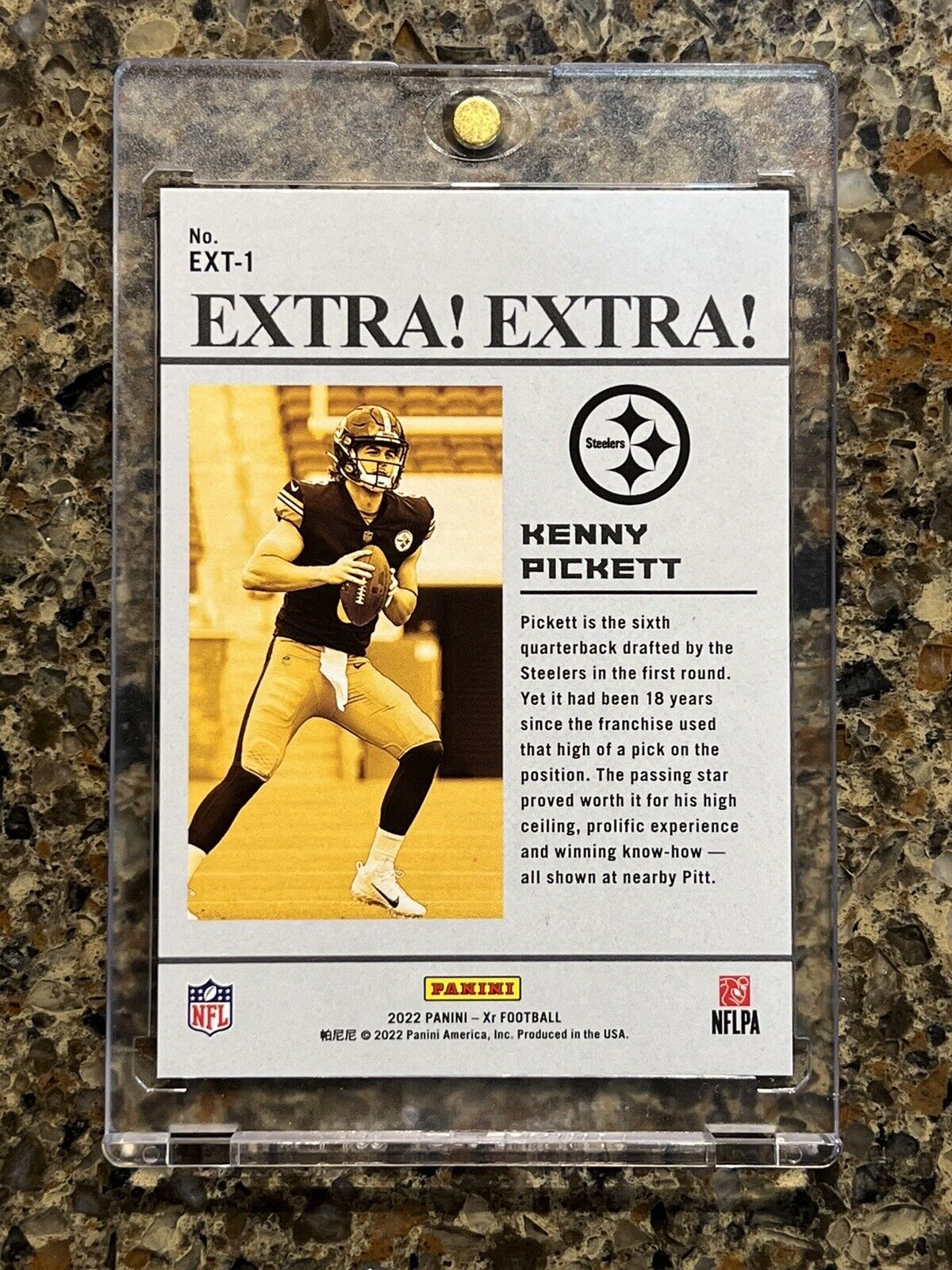 Kenny Pickett RC 2022 Panini Xr Football EXTRA! Refractor 50/99 Gem Mint Rookie