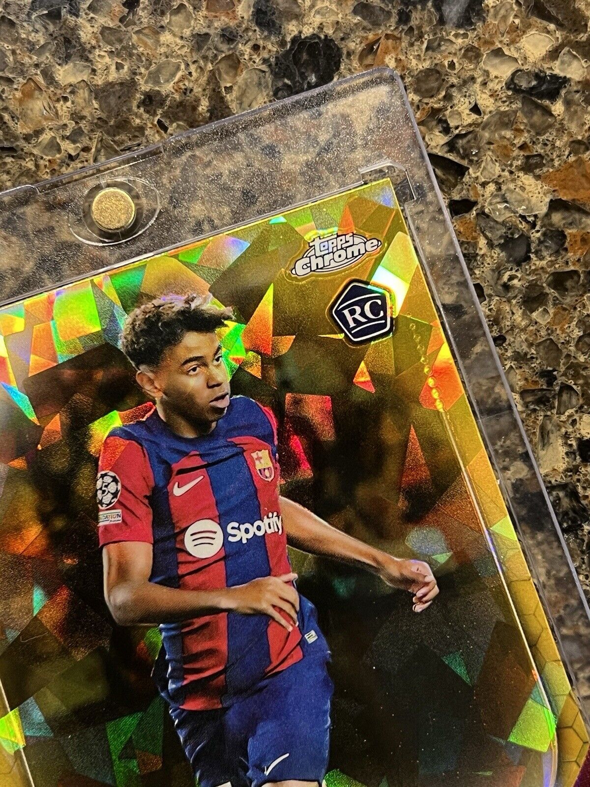 Lamine Yamal RC 2023-24 Topps Chrome Sapphire UEFA FC Barcelona Rookie GOLD /50