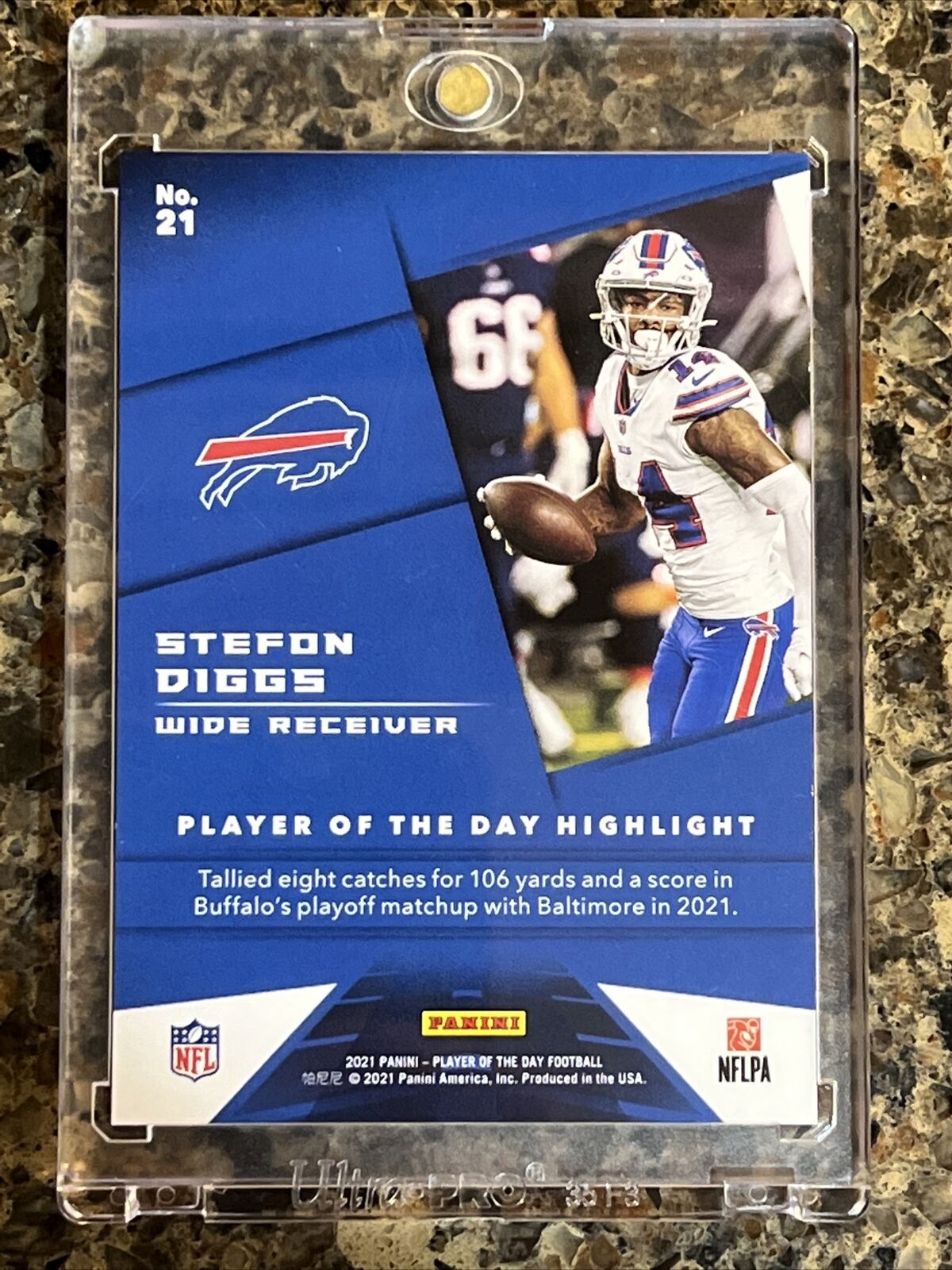 Stefon Diggs 2021 Panini NFL Player Of The Day KABOOM 03/99 SSP Rare Gem Mint