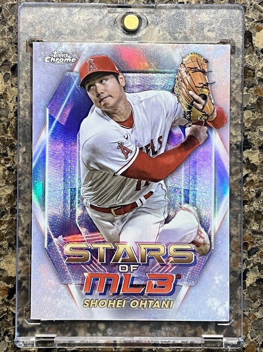 SHOHEI OHTANI 2023 Topps Chrome Stars of MLB Refractor HOLO Insert - (HOT ITEM)