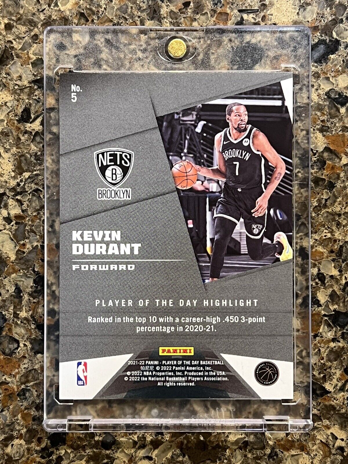 Kevin Durant 2021 Panini NBA Player of the Day KABOOM 93/99 KD Rare Gem Mint SSP