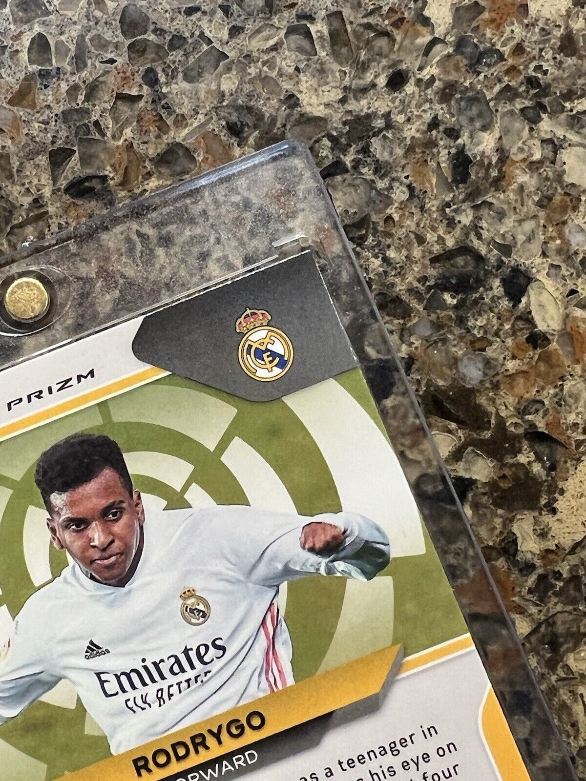 Rodrygo 2020-21 Panini Chronicles Prizm Soccer La Liga Purple Mojo Holo Gem Mint