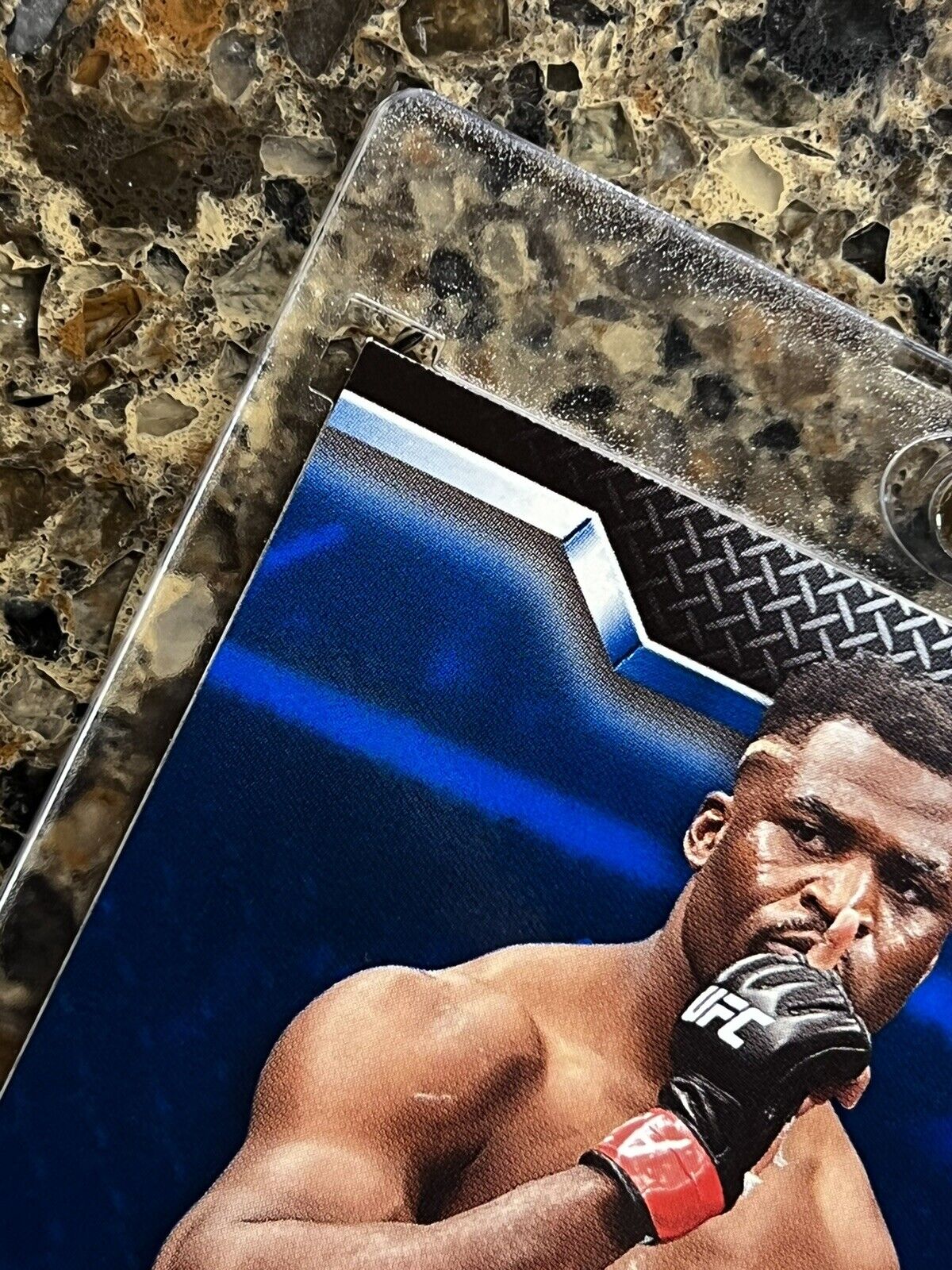 Francis Ngannou 2020 Topps UFC KNOCKOUT BLUE 64/75 SSP