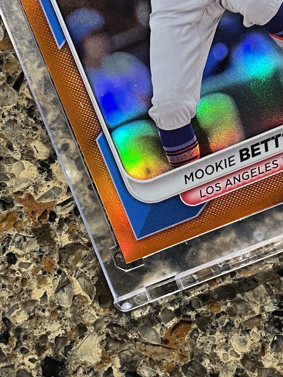 Mookie Betts 2023-24 Topps Bowman Chrome True Orange Refractor #24/25 LA Dodgers