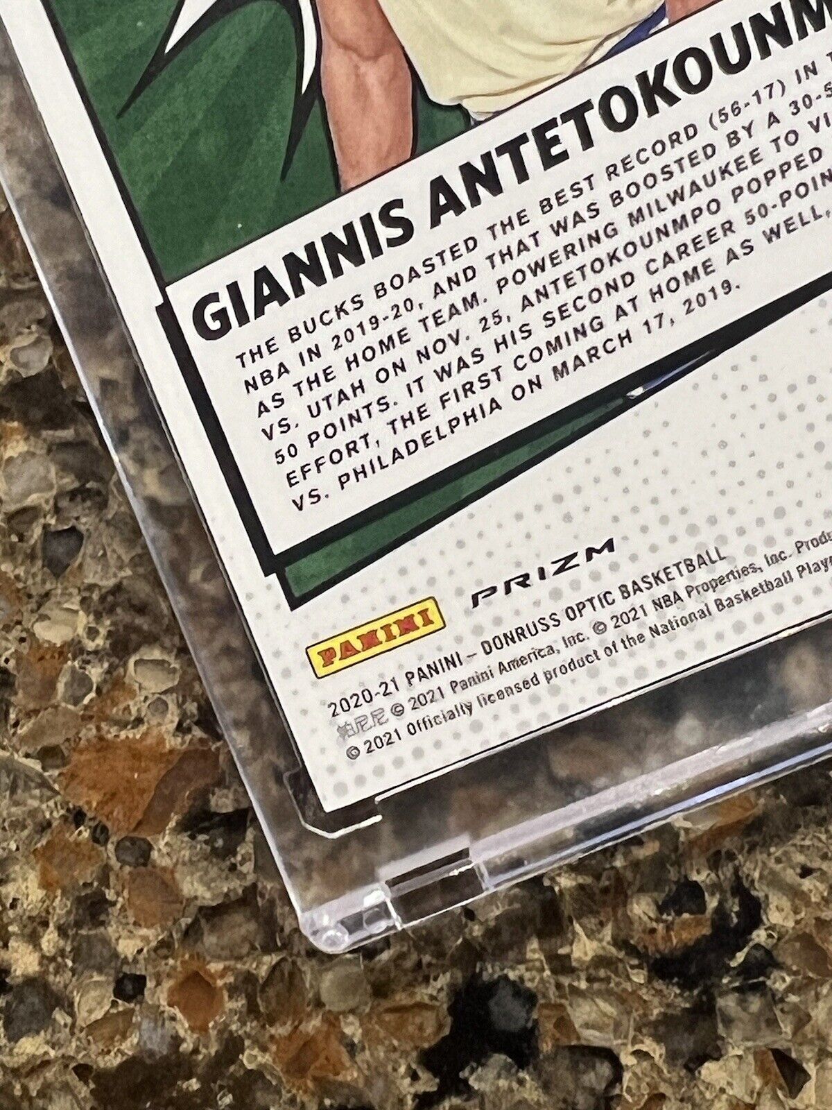 Giannis Antetokounmpo 2020-21 Panini Donruss Optic MY HOUSE! Holo Prizm Gem Mint