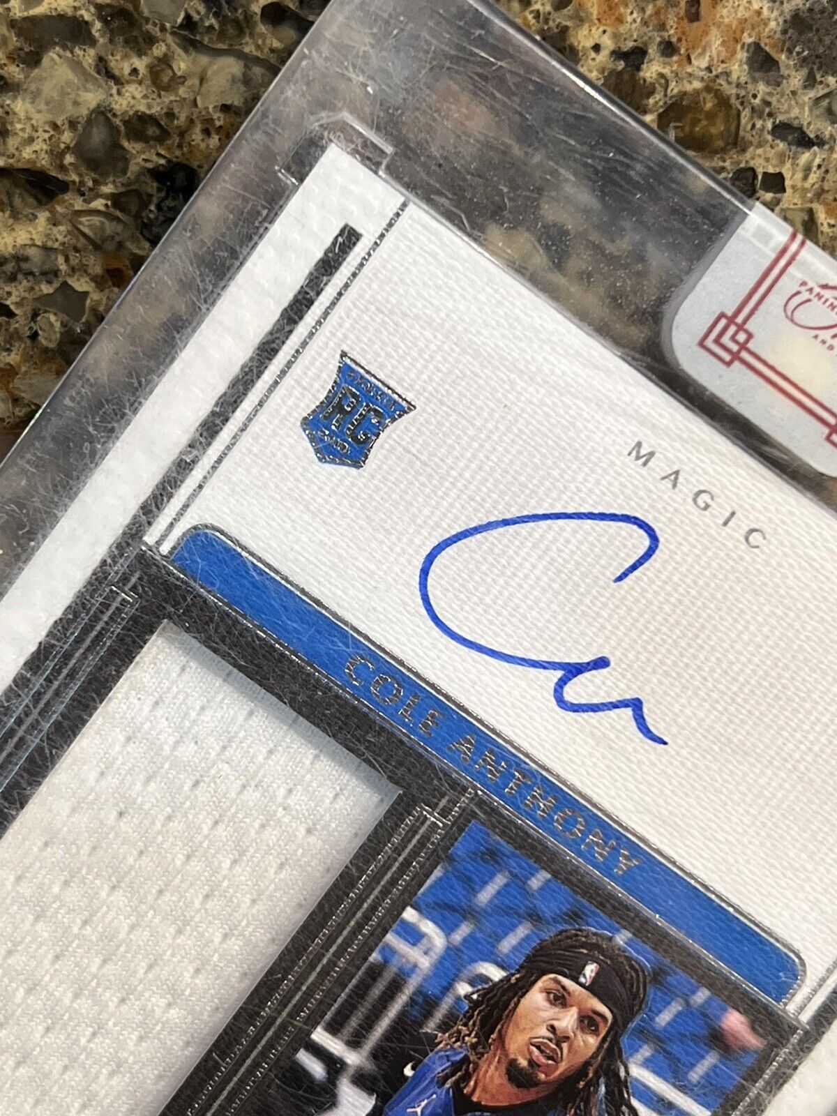 Cole Anthony RC 2021 Panini One And One 08/99 Rookie Jersey Patch Autograph RPA