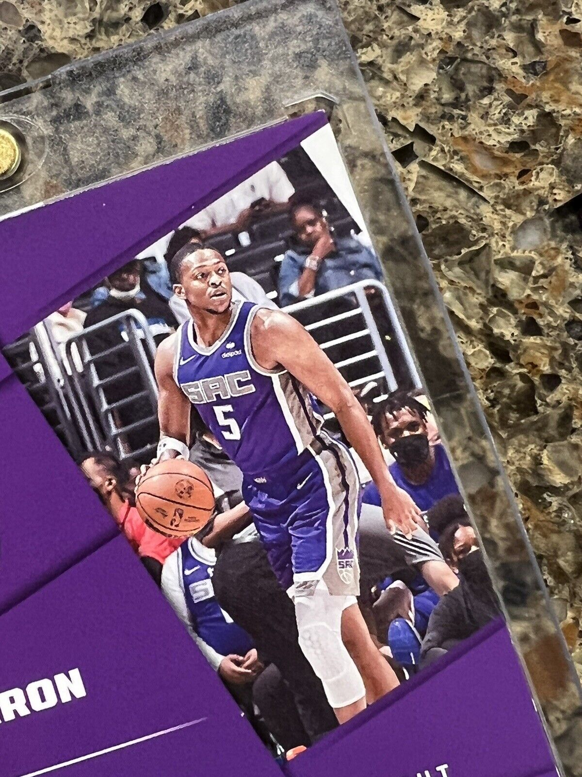 De’Aaron Fox 2021 NBA Panini Player of The Day KABOOM 96/99 Rare Gem Mint SSP