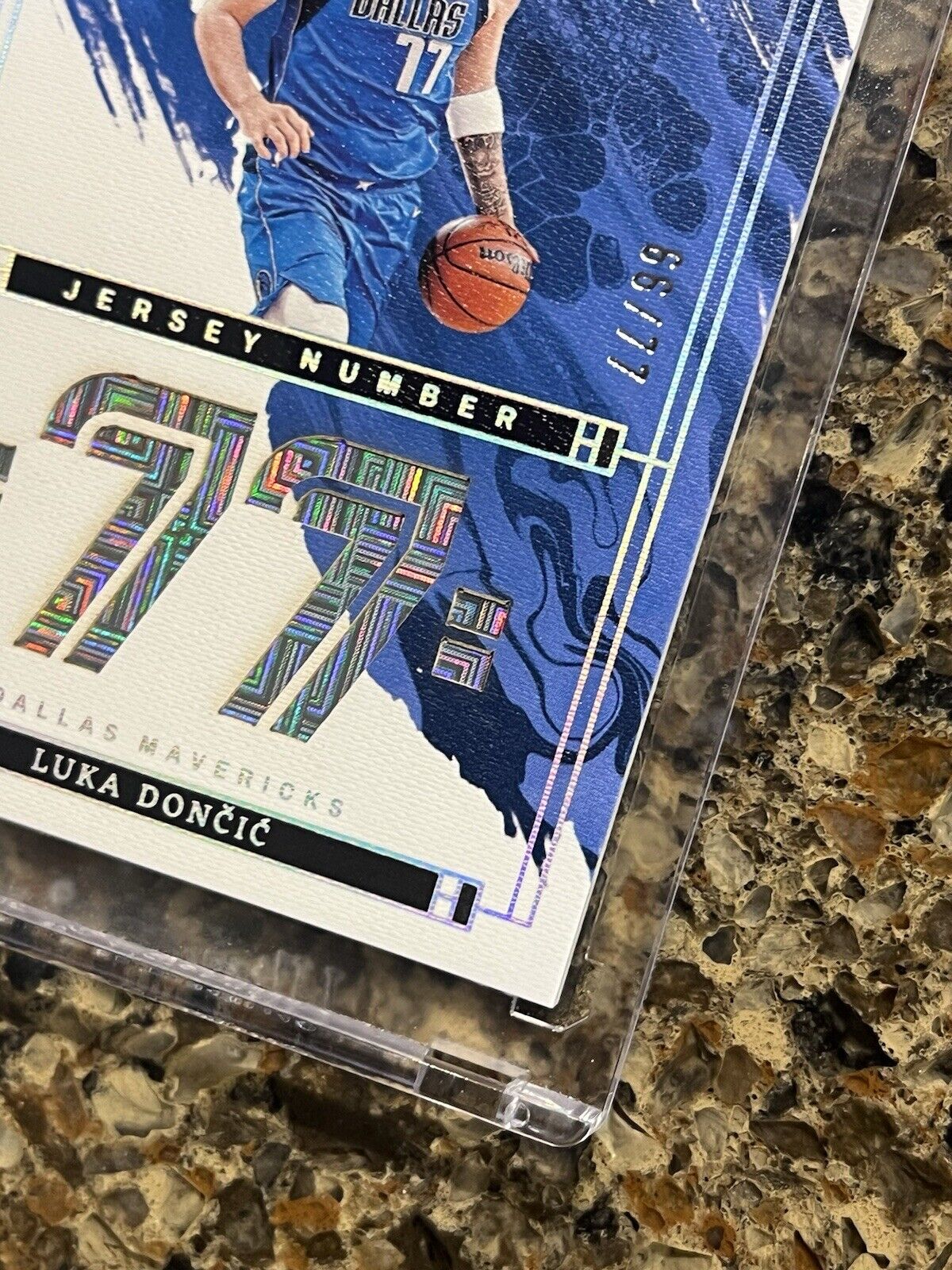 Luka Doncic 2023-24 Panini Impeccable Jersey Number #66/77 Dallas Mavericks RARE