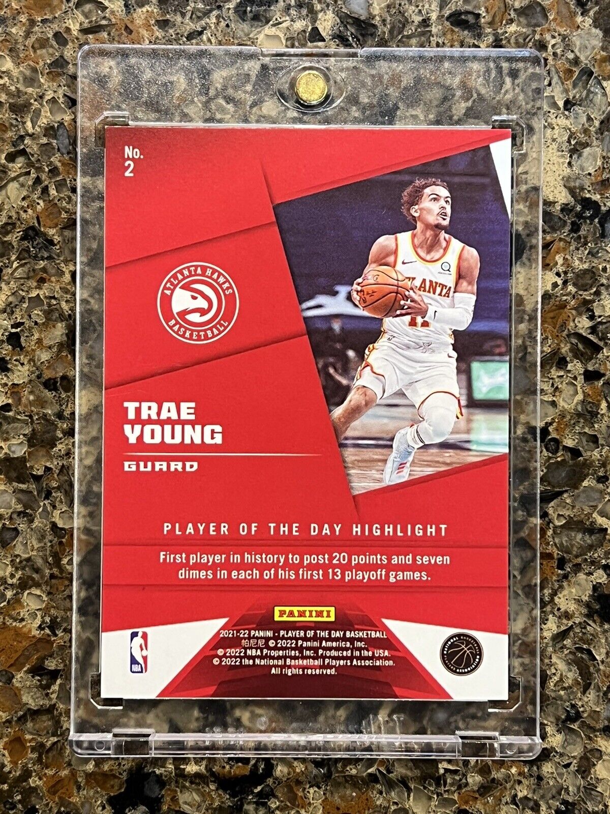 Trae Young 2021-22 Panini Player of the Day Basketball KABOOM #13/99 SSP Rare 🚀