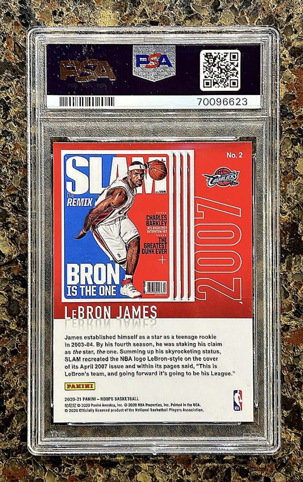 LeBron James 2020 Panini Hoops SLAM PURPLE KABOOM EXPLOSION Rare Gem Mint PSA 10