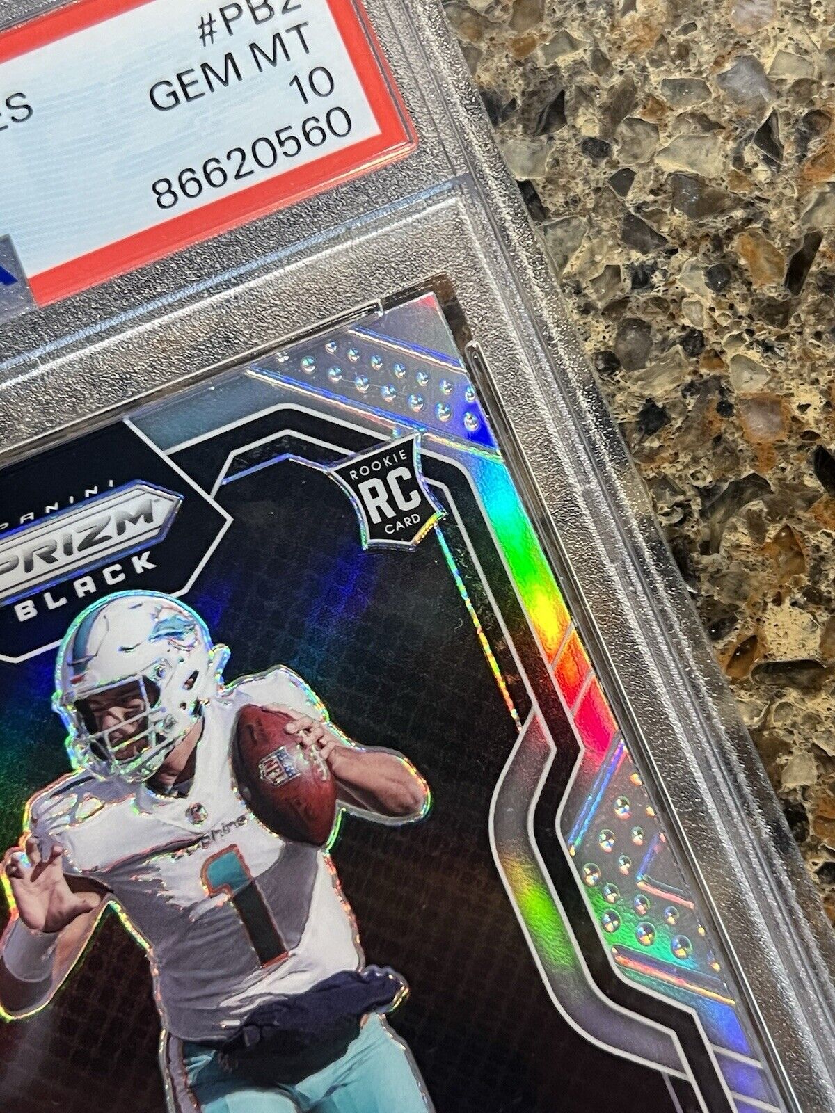 Tua Tagovailoa RC 2020 Panini Chronicles Prizm Black Silver Gem Mint PSA 10