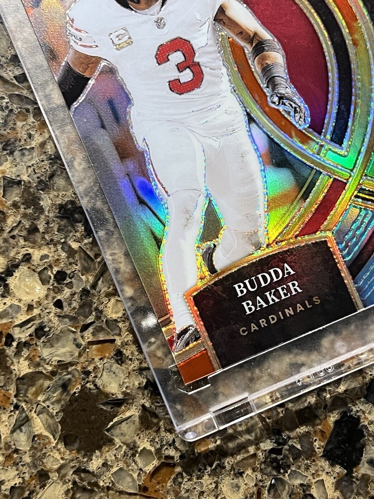 Budda Baker 2023 Panini Select Tie-Dye Prizm #07/25 Premier Level - Gem Mint SSP